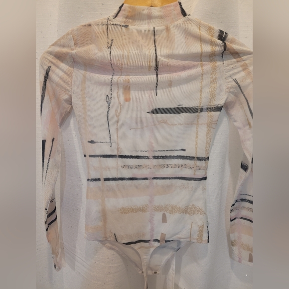 Babaton Parlay Bodysuit Light Cream/Denude Sz XXS - Picture 12 of 15